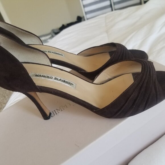 Manolo Blahnik Brown Heels - Picture 5 of 5